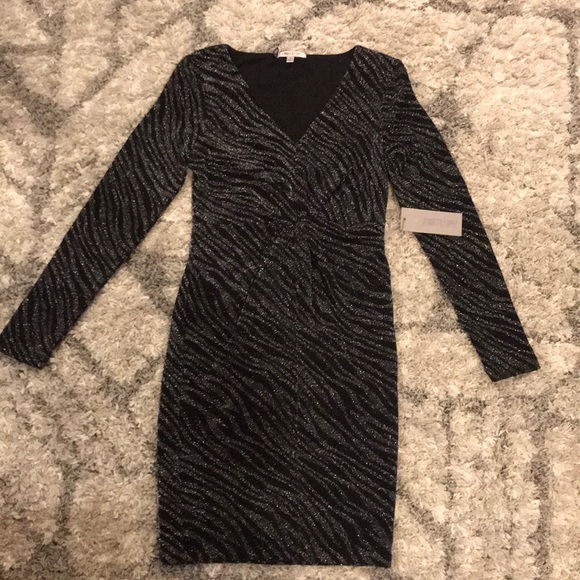 Jennifer Lopez Dresses & Skirts - Jennifer Lopez Silver and Black Dress